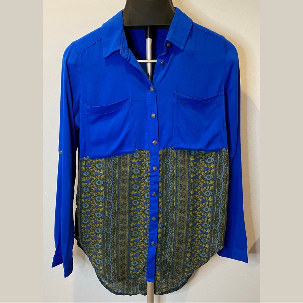 Free People Long Sleeve Boho Blouse